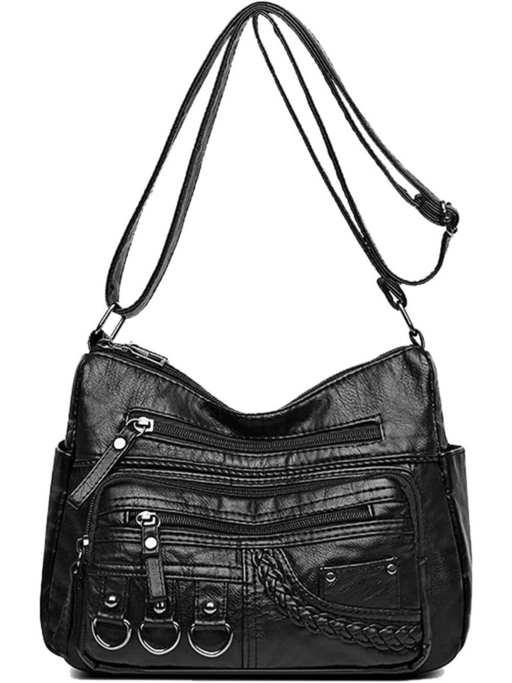 Stylish Small Crossbody Bag for Women - Soft PU Leather Shoulder Purse Handbag